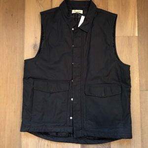 Men’s NWT Madewell Black Insulated Vest in Large